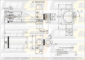 ЦГ-100.60х250.32 Гидроцилиндр